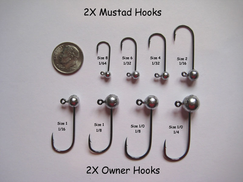 Details about   18-Pack Steelhead 1/16th Ounce Tube Jigs 2X Mustad Hook Size 6 Red Combo 